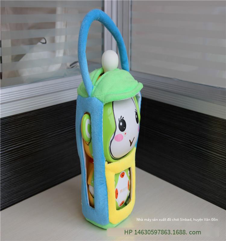 Khuyến mãi chú khỉ nhỏ dễ thương giáo dục sớm máy túi chống rơi bán hàng trực tiếp xếp hình câu chuyện hoạt hình máy túi chống rơi