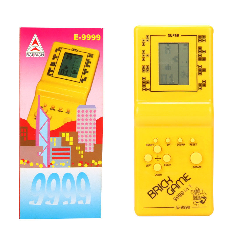 Máy Điện Tử Xếp Gạch Hình Cầm Tay Thần Thánh - Trò Chơi Game 4 Nút Tuổi Thơ Trẻ Em - Xe Tăng, Đua Xe...