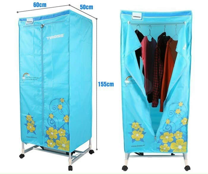 Máy Sấy Quần Áo Tiross TS882 - Xanh Dương - Hàng chính hãng