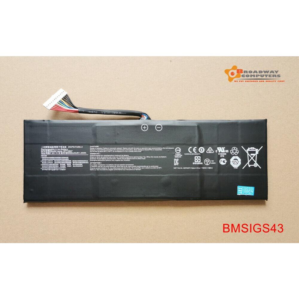 Pin Battery Dùng Cho Laptop MSI GS43 BTY-M47 GS40 GS43VR 6RE GS40 6QE Original 61.25Wh