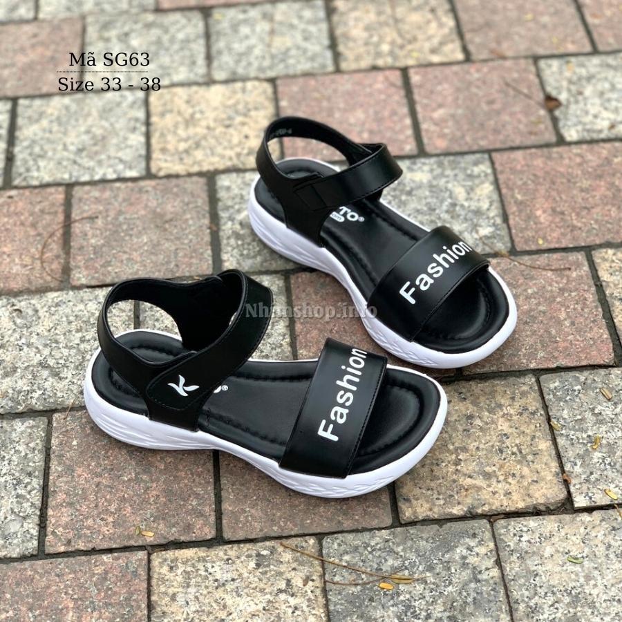 Giày sandal bé gái cao cấp Kento Dép quai hậu quai ngang siêu nhẹ phù hợp cho trẻ em đi học đi biển chống trơn SG63