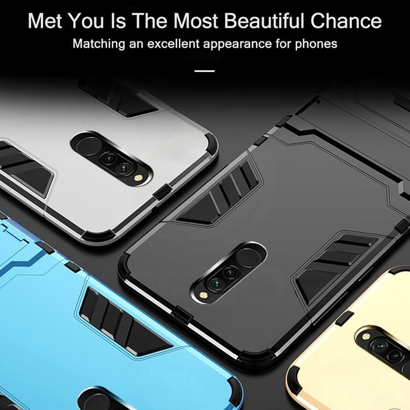 Ốp điện thoại cứng mỏng có đế đỡ chống sốc cho Xiaomi Redmi 8A Redmi8