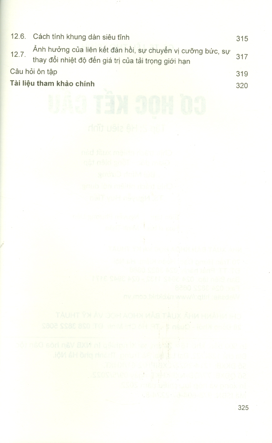 Cơ Học Kết Cấu Tập 2 - Hệ Siêu Tĩnh