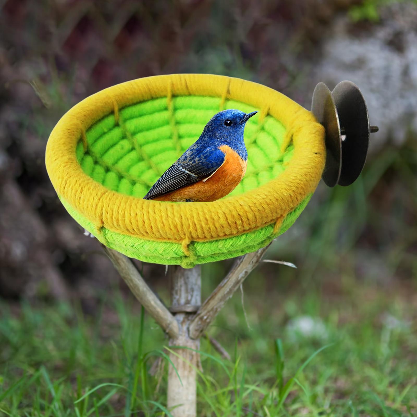 Soft Bird Nest Hanging Bed Toys Cave Cage Cotton Rope Hut for Cockatoo Pet Supplies