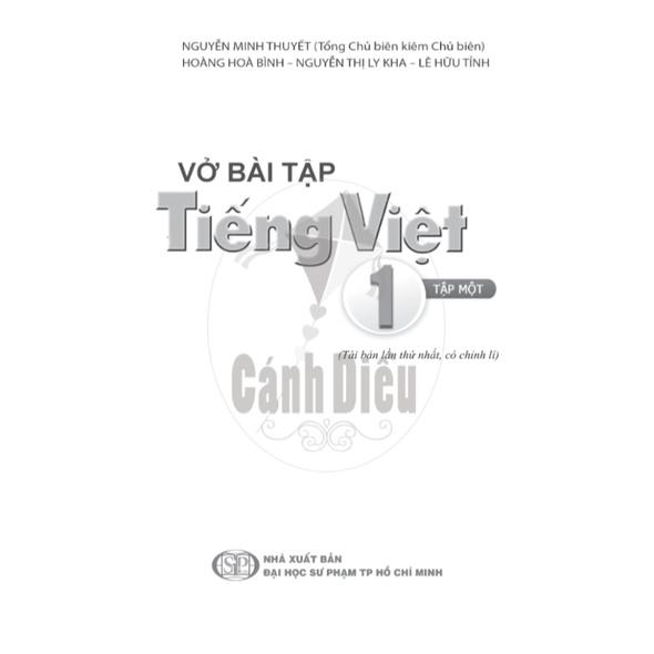 Vở Bài Tập Tiếng Việt lớp 1 tập 1- Cánh Diều