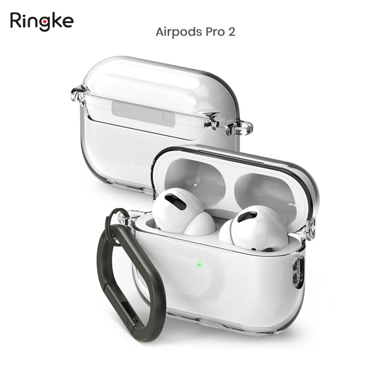 Vỏ Ốp dành cho Airpods Pro 2 RINGKE Hinge Clear - Hàng Chính Hãng