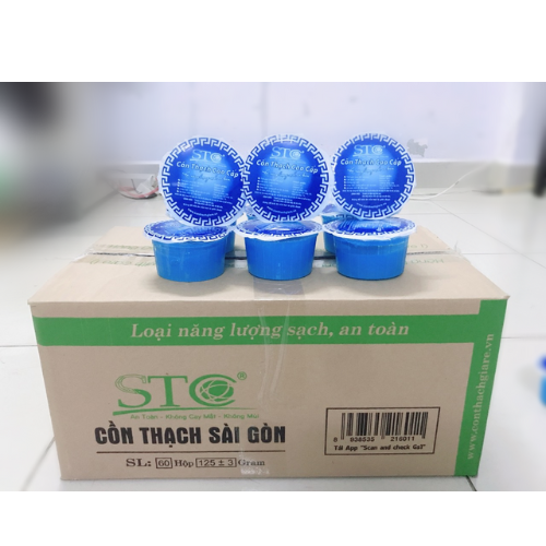 Cồn Thạch Sài Gòn Nhóm Bếp Cồn Bếp Than, Lửa Xanh - Không Cay Mắt - Không Mùi, Cồn Thạch Sài Gòn Cao Cấp