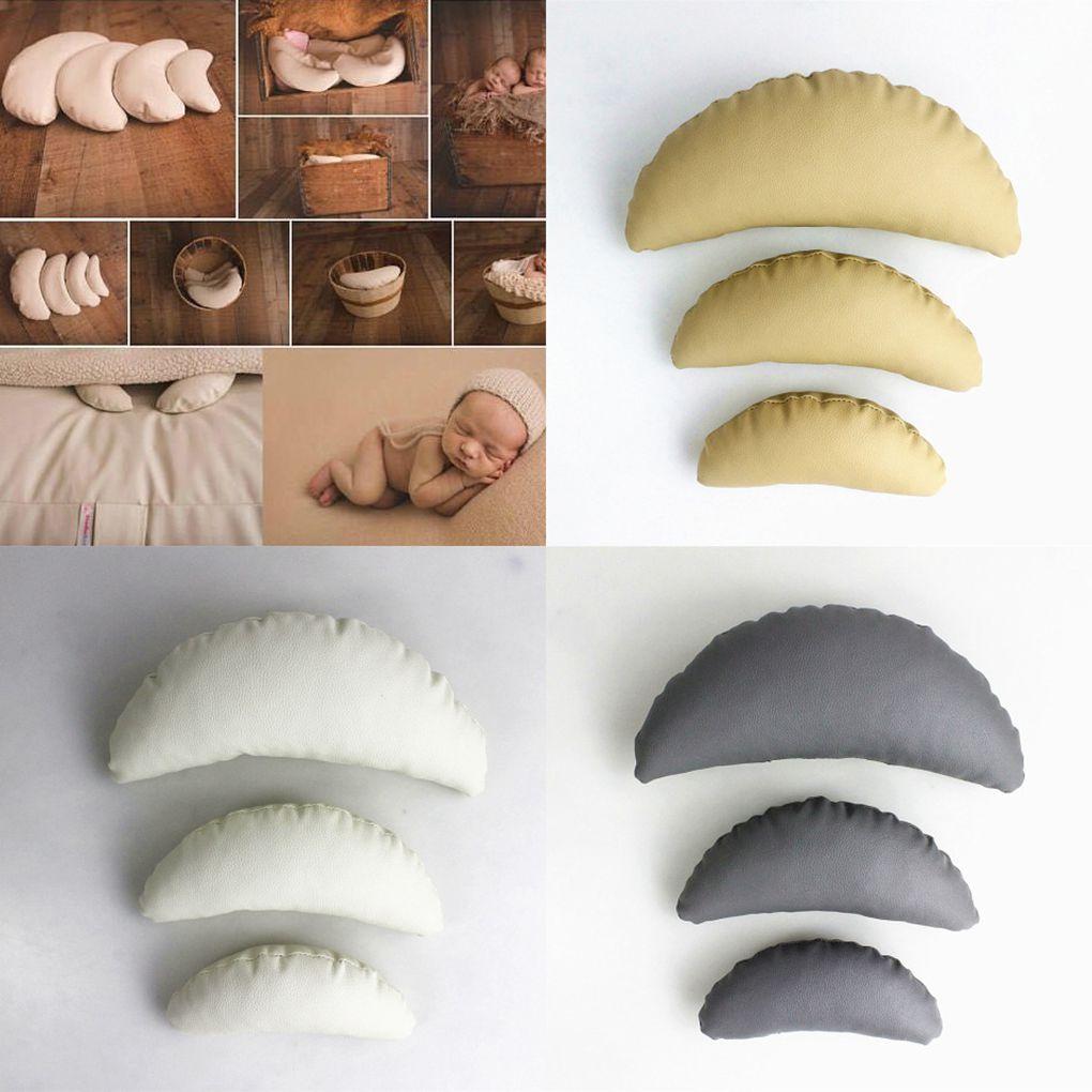 3 Chiếc Sơ Sinh Chụp Ảnh Gối Sáng Tạo Mặt Trăng Hình Mềm Mại Ngủ Trưa Đệm Cho Bé Trẻ Em Hình Đạo Cụ Trang Trí Phòng