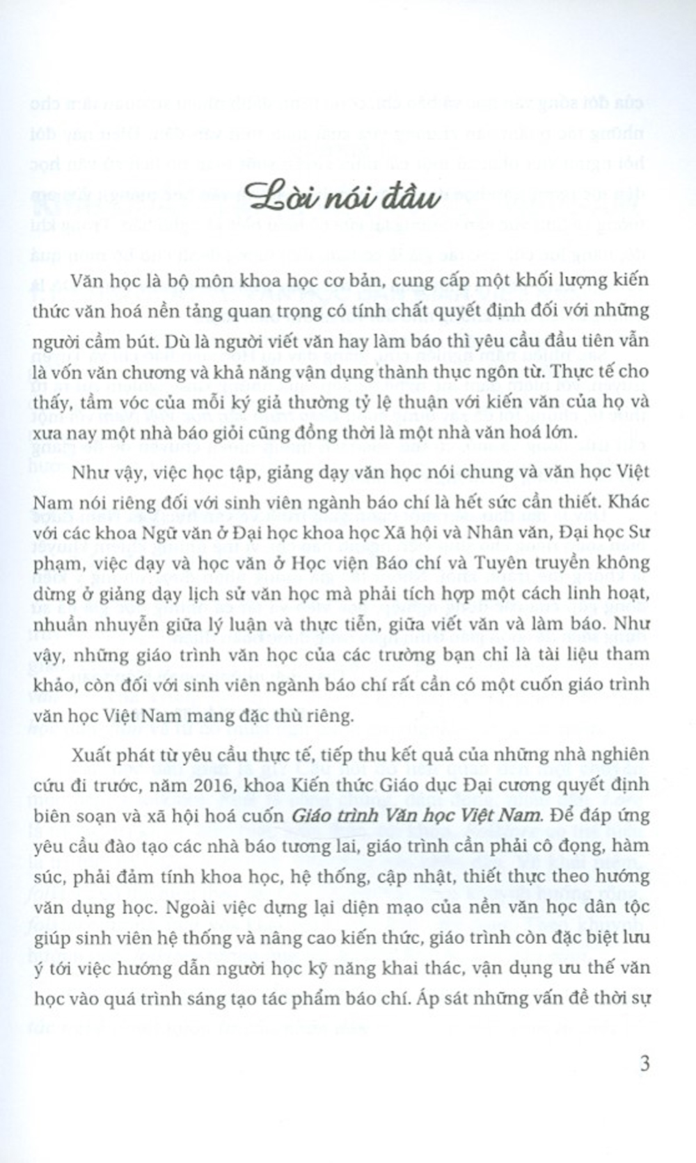 Giáo Trình Văn Học Việt Nam (Dành Cho Sinh Viên Học Viện Báo Chí Và Tuyên Truyền)