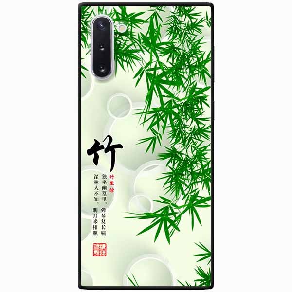 Ốp lưng dành cho Samsung Note 10 mẫu Thư Pháp Lá Tre