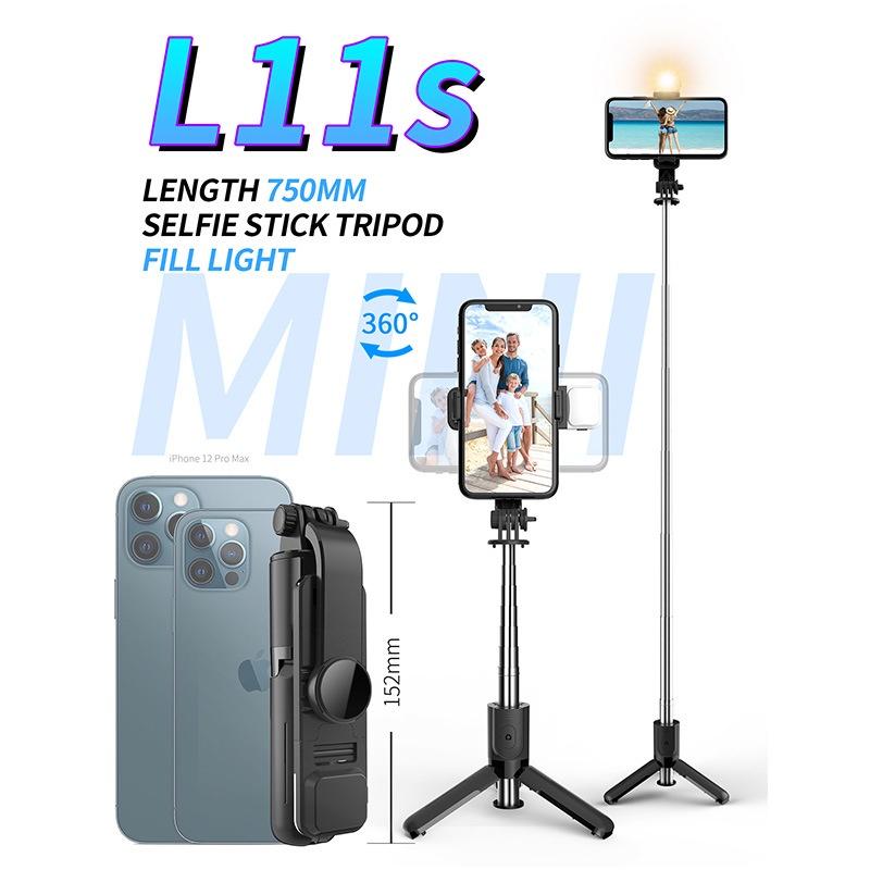 Gậy Chụp Ảnh Selfie Mini L11 Có Giá Đỡ Ba Chân Phù Hợp Với Điện Thoại