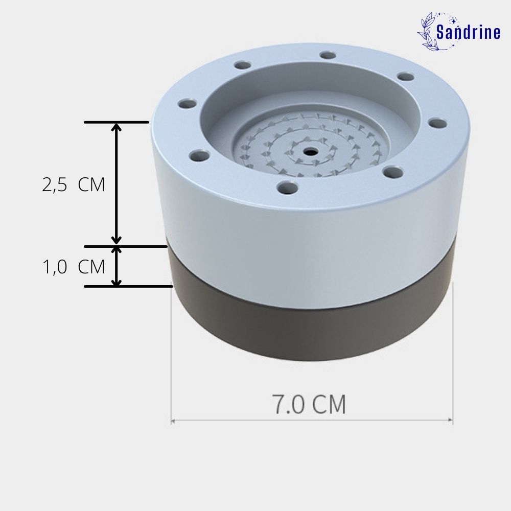 Chân Đế cao Su Đa Năng - Bộ 04 Chân Đế chống Rung, Chống Ồn, Chống Xê Dịch Máy Giặt, Máy Sấy, Tủ Lạnh, Bàn Ghế ... - Hàng Chính Hãng - Giao màu ngẫu nhiên