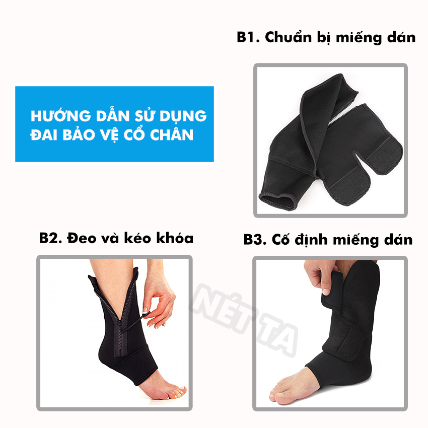 Băng cổ chân đai quấn chân bảo vệ cổ chân đai thể thao bảo vệ gót mắt cá co giãn tránh chấn thương, điều chỉnh được kích thước, sử dụng được cho cả nam và nữ chạy bộ, tập gym