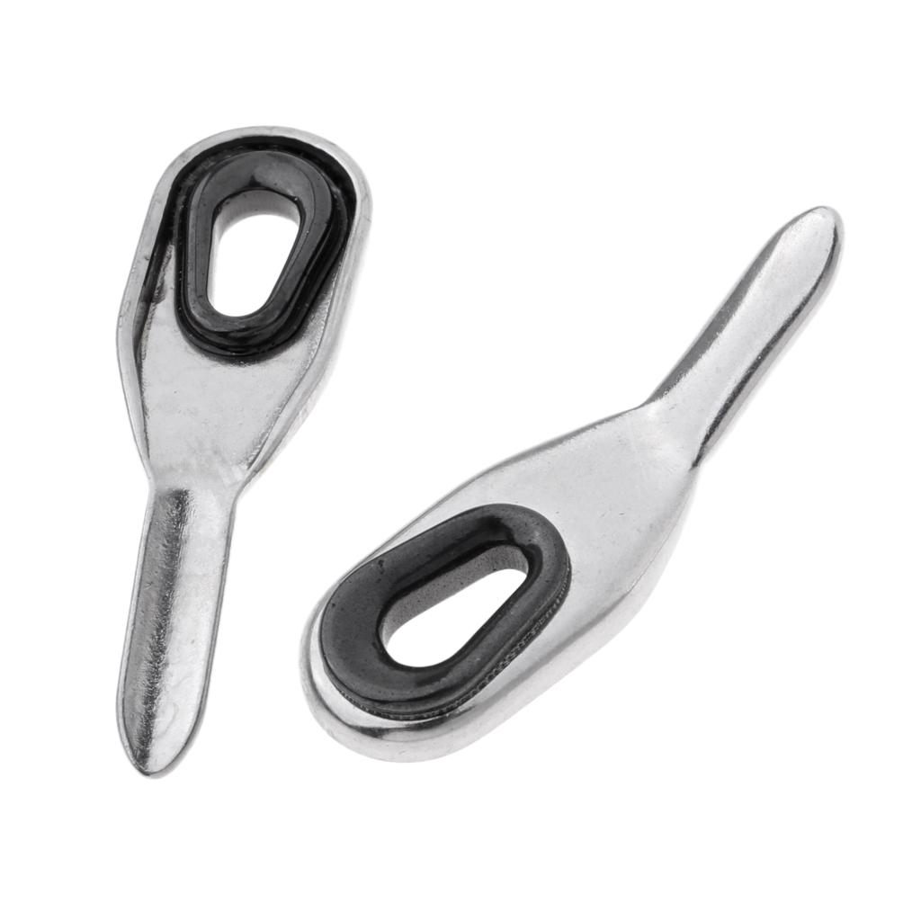 2 Pieces Fishing Rod Guides Tip Tops Repair Set Rod Buiding Rod Guide