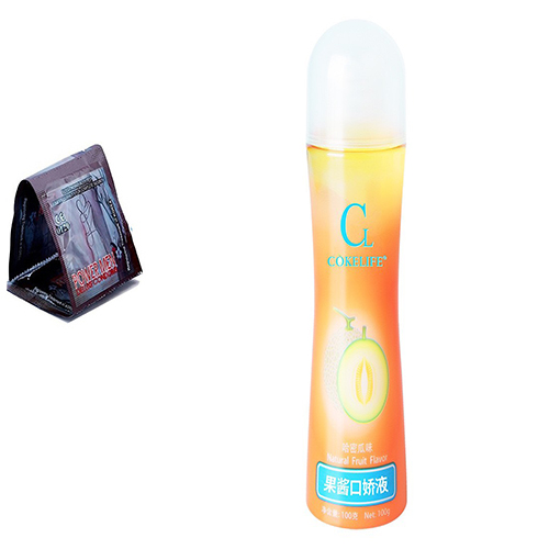 Gel bôi trơn trái cây + bao cao su power men