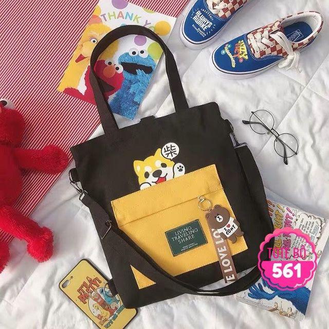 TÚI TOTE mẫu chú mèo siêu dễ thương