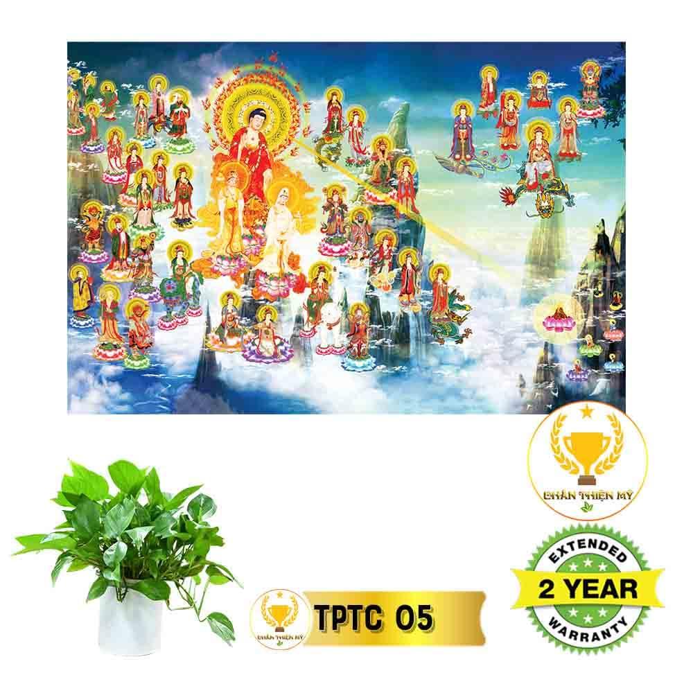 Tranh Tây Phương Thánh Chúng có khung_TPTCK1