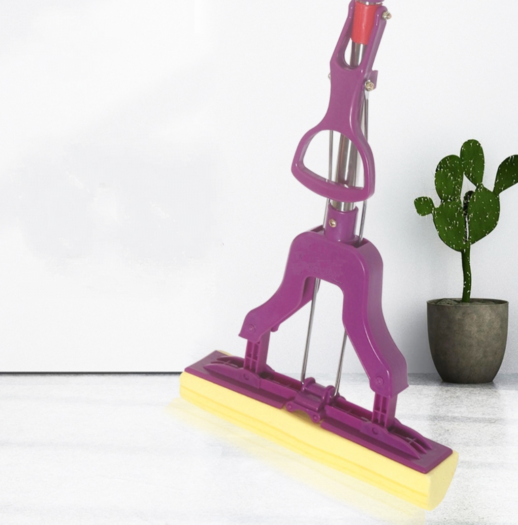 CÂY LAU NHÀ MÚT XỐP PVA THÔNG MINH CÁN TĂNG ĐƠ TỰ VẮT TRỢ LỰC KÈM 1 BÔNG LAU