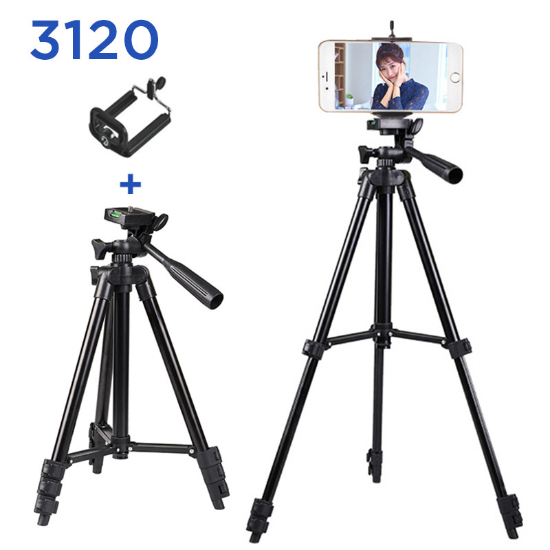 Gậy 3 chân chụp hình máy ảnh, điện thoại Tripod Floveme - 3120 - Góc quay xoay được 360 độ - Quay livestream, chụp hình  . - Hàng chính hãng