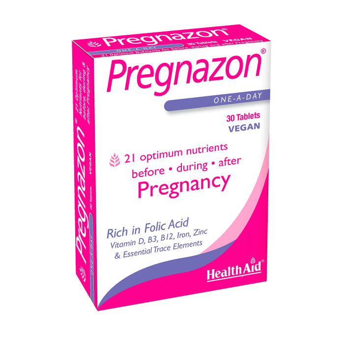 Viên Uống HealthAid PREGNAZON Bổ Sung Dinh Dưỡng Cho Mẹ Bầu Để Bé Khoẻ Mạnh