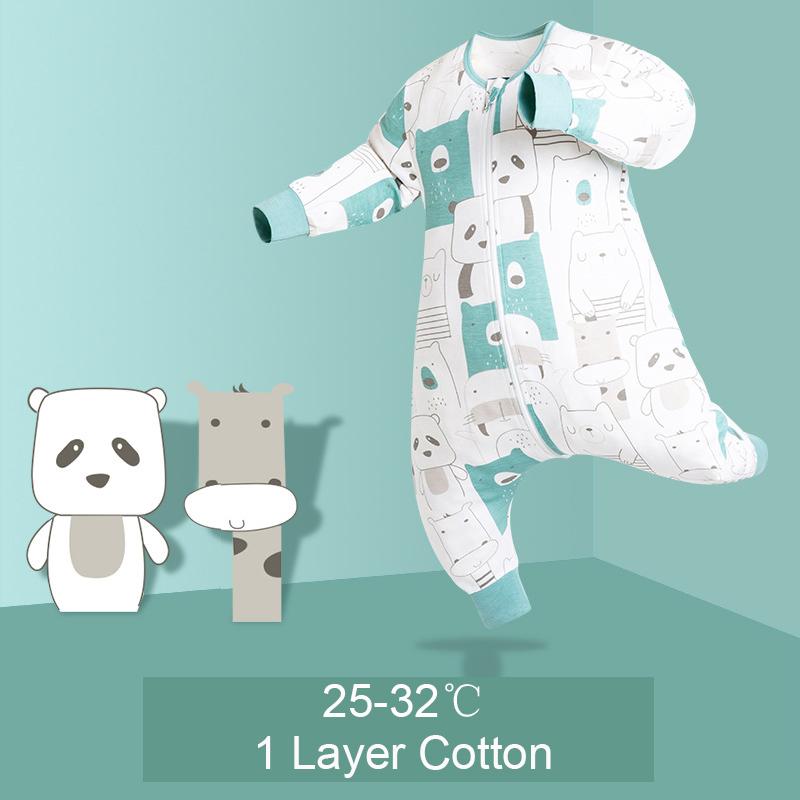 Bé Onesies Bộ Đồ Ngủ Mùa Hè Cho Bé Trai Bé Gái Hoạt Hình In Mỏng Túi Ngủ Kid 2 Dây Kéo Ngủ Bao Tải 1-5 Năm Tặng Con Đồ Ngủ