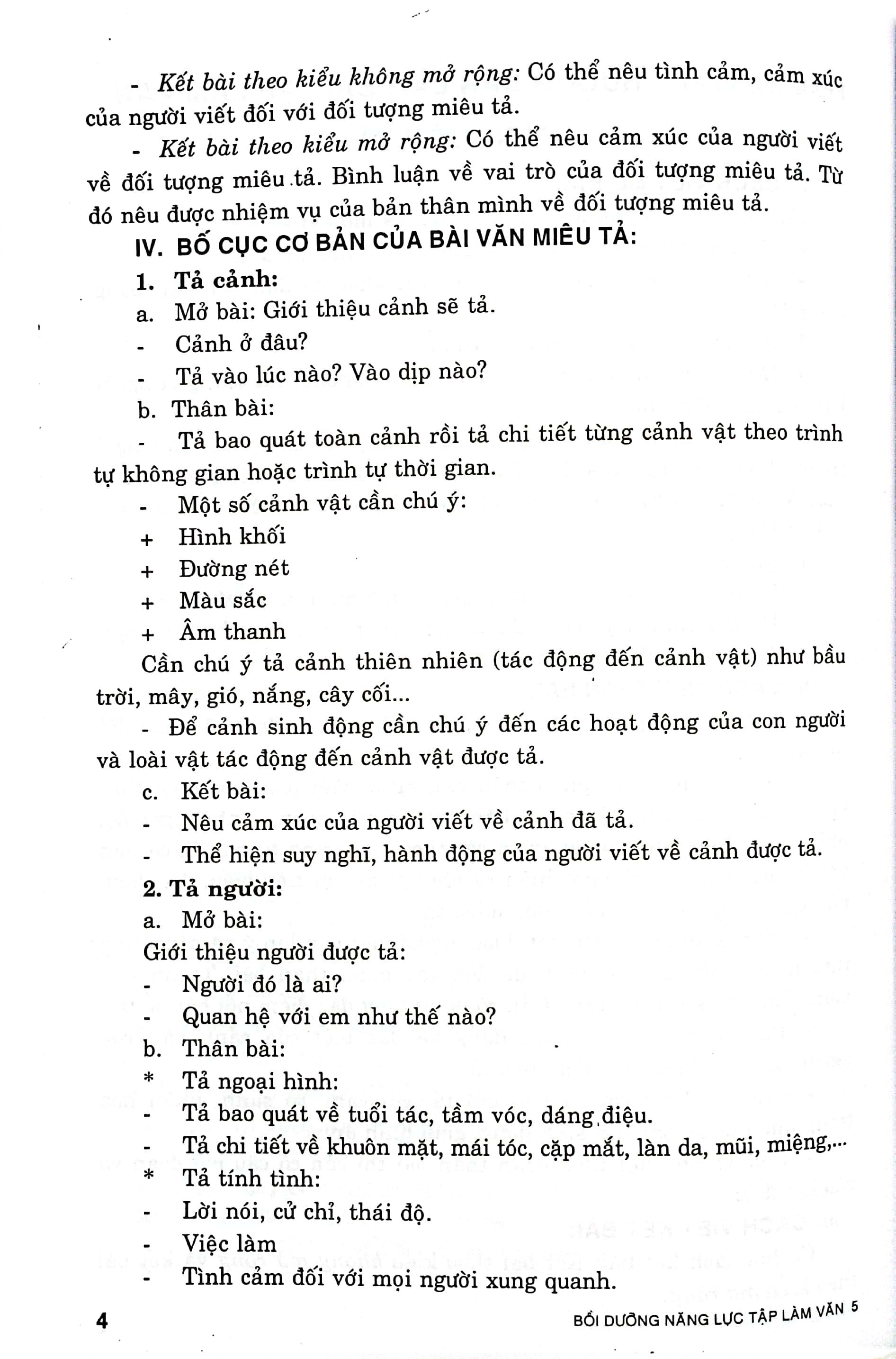 Bồi Dưỡng Năng Lực Tập Làm Văn 5
