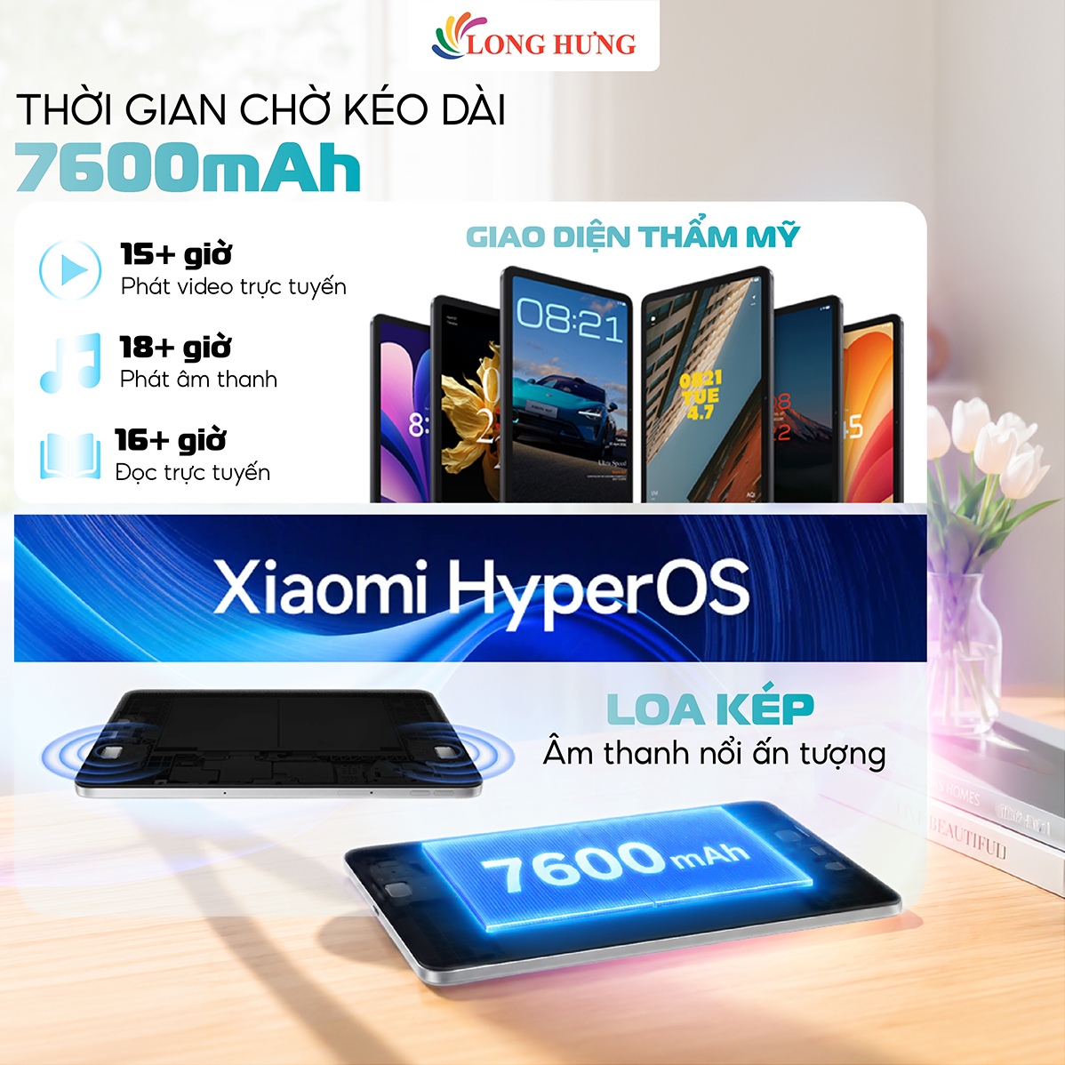 Máy tính bảng Xiaomi Redmi Pad 2 9.7 Wifi (4GB/64GB) - Hàng chính hãng