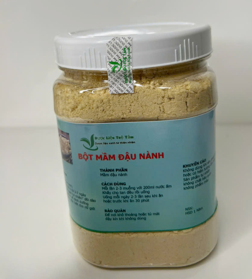 Bột mầm đậu nành - Mầm đậu nành nguyên xơ Hộp 500gr