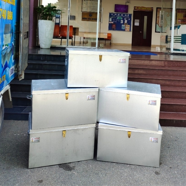 Hộp tôn nhỏ đựng đồ đa năng có khóa, nhỏ gọn, tiện ích, siêu bền