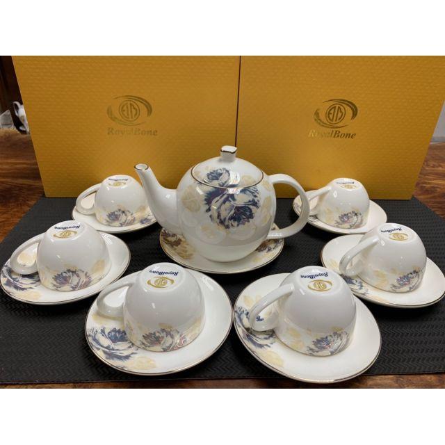 Bộ Ấm Trà Sứ Xương Cao Cấp