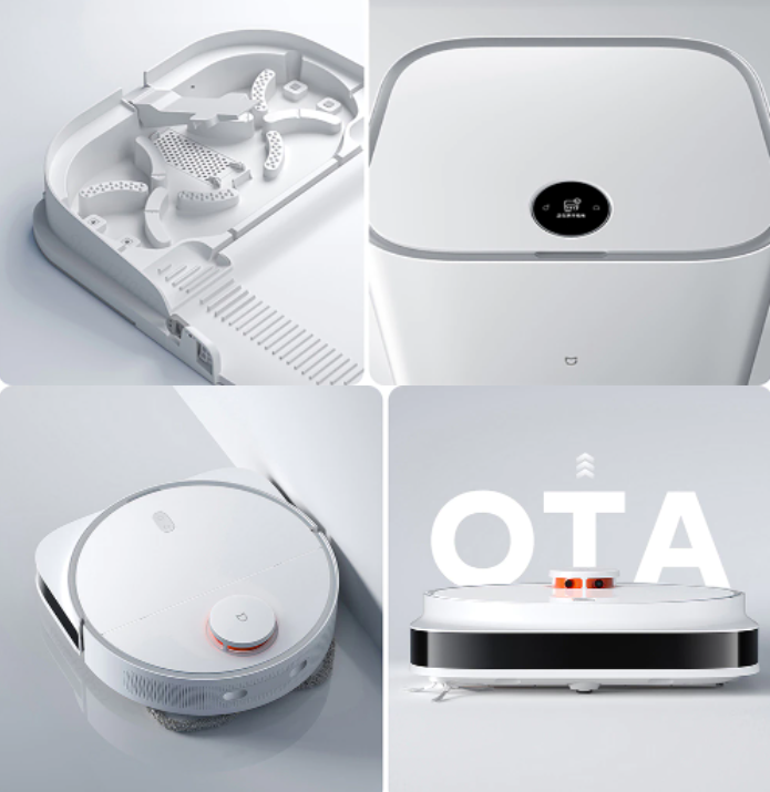 Robot Hút Bụi Lau Nhà Xiaomi Mijia Pro Tự Động Giặt Giẻ Sấy Khô Và Kết Nối App Mihome Diện Tích Hoạt Động 200m2 Công Suất 55 W - Hàng Nhập Khẩu