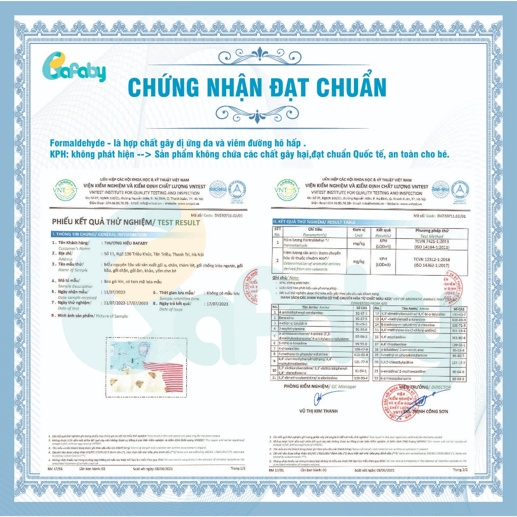 Gối Ôm Cho Bé Sơ Sinh Cao Cấp Thoáng Mát Thấm Hút Mồ Hôi BAFABY 269