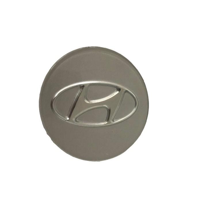 Logo chụp mâm, ốp lazang bánh xe ô tô Hyundai HY-60 - Kích thước 60mm