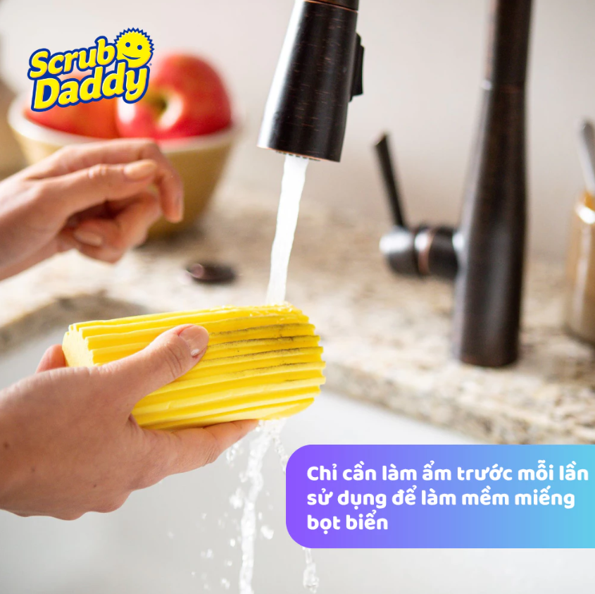 Miếng bọt biển lau bụi mọi ngóc ngách Damp Duster - miếng xốp lau chùi đa năng
