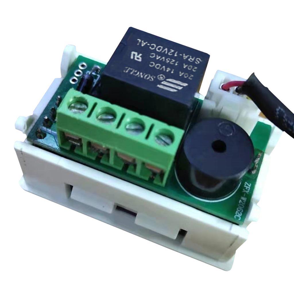 2 Pcs Digital LED Dual Display Humidity Moisture Controller Regulator Switch