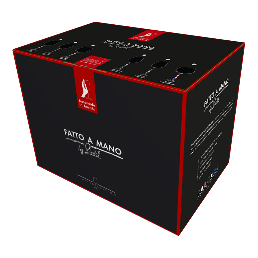 Bộ 6 Ly Rượu Vang Pha Lê Riedel Fatto A Mano Gift Set Cabernet/Merlot 7900/0