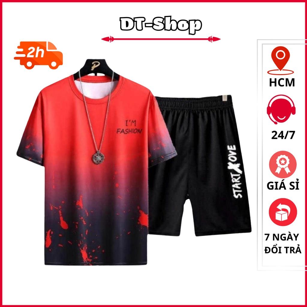 Bộ Quần Áo Thun Nam Nữ Unisex Mùa Hè Ngắn Tay Cổ Tròn Họa Tiết Loang Vẩy Sơn Hot Trend Thời Trang 1000104