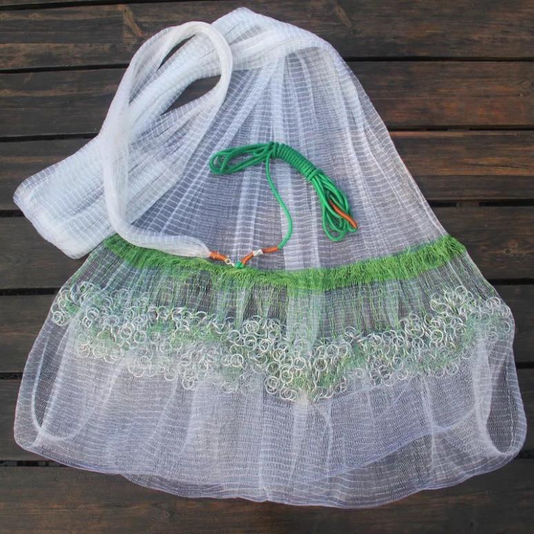 Chài cước xích bắt cá cao cấp bung 6m-8m