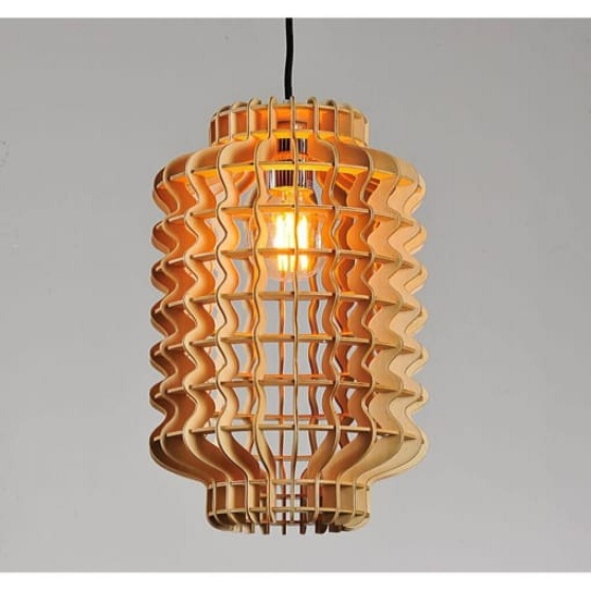 Đèn gỗ thả trần CAO CẤP hiện đại sang trọng chất liệu gỗ trang trí cho phòng khách nhà căn hộ decor nhà quán cafe