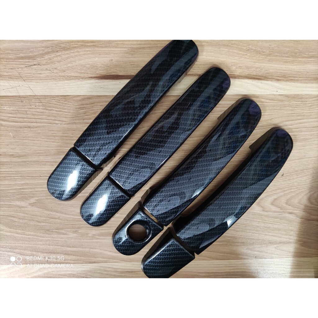 Bộ Ốp Tay Nắm Và Hõm Cửa Vân Carbon Cho Xe Ô Tô - Ford Ranger 2016 - 2021