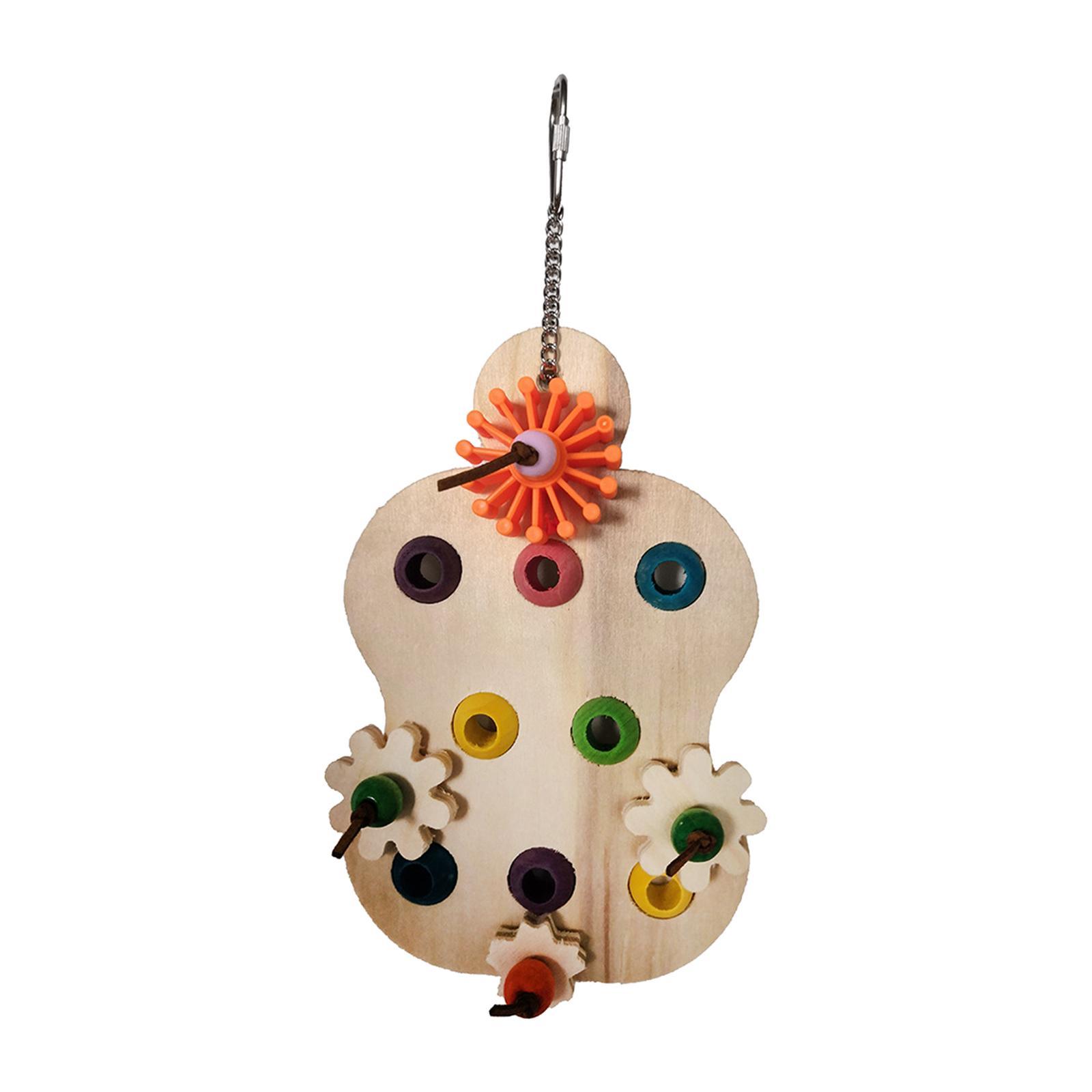 Pet Parrot Chewing Toys Wood Accessories Bird Nest Hanging Toys Parrot Molar Toy Bird Cage Bite Toy Bird Toys for lovebird Budgie Conures
