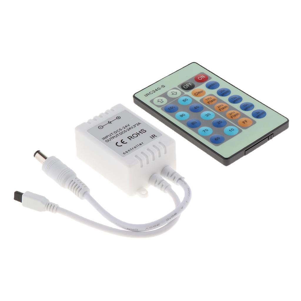 24 Keys Mini Wireless Remote LED Controller Infrared RGB Strip Controller