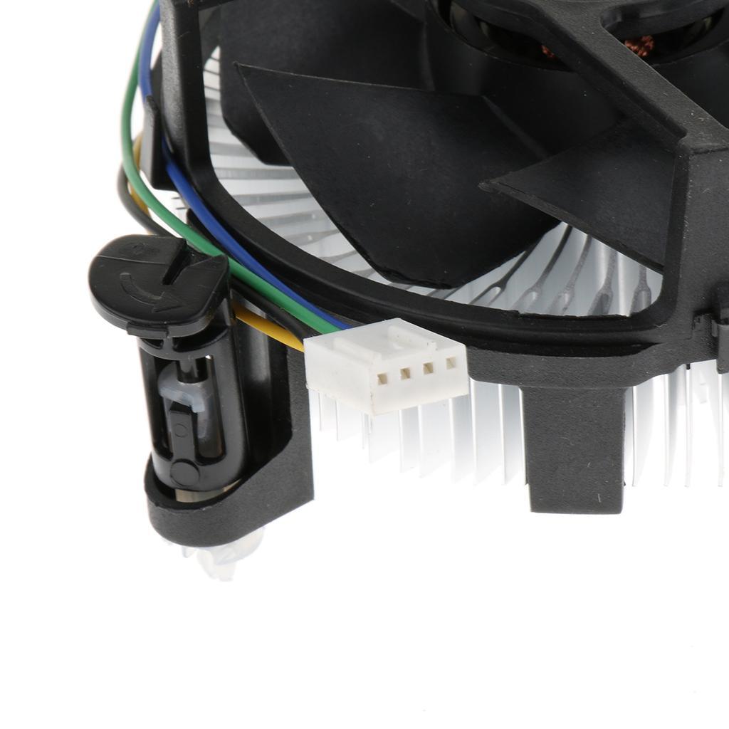 Prettyia Aluminum Cooled Fan 9cm CPU Cooler Heatsink 150K for LGA 775 115X