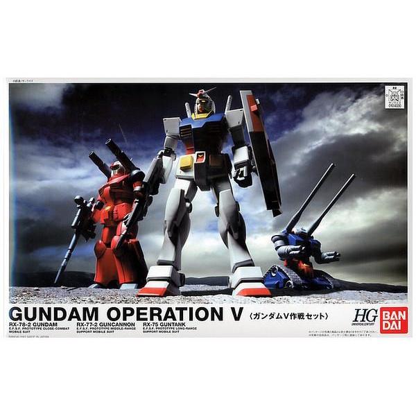 Bộ lắp ráp Gunpla 1/144 HG UC GUNDAM OPERATION V SET 3 trong 1