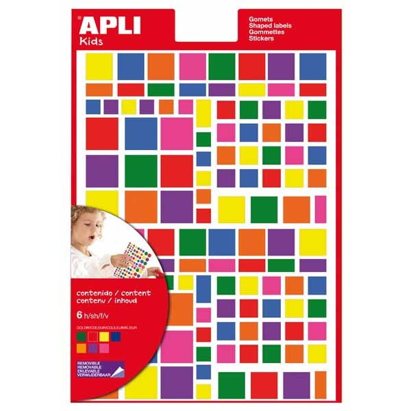 APLI_Sticker Vuông Nhiều Màu_13240