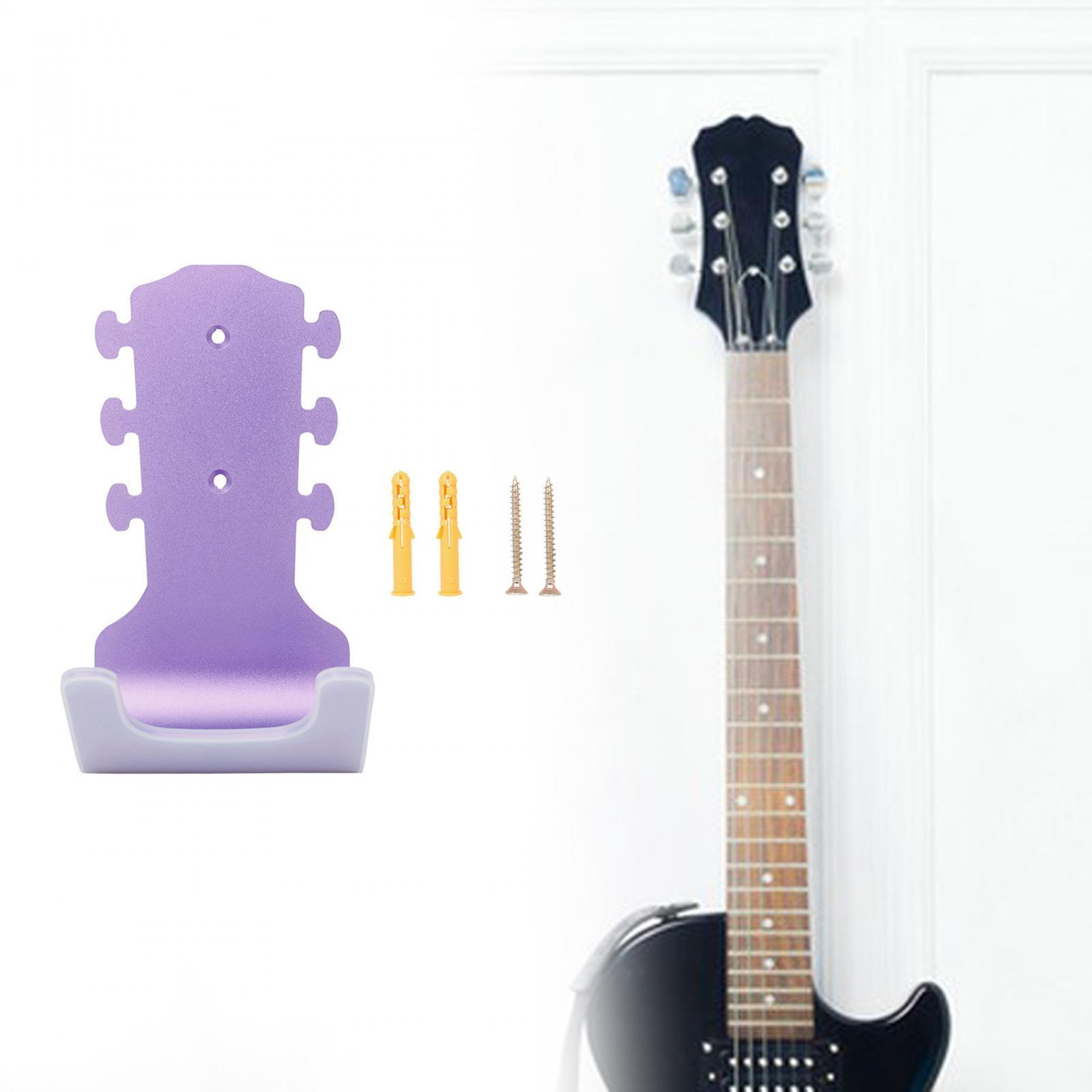 Ukulele Wall Mount Stand, Guitar Wall Mount Hanger with Screws, Guitar Rack for Acoustic and Electric Guitars Bass String Instruments Mandolin