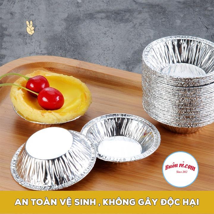 Set 250 đế bạc làm bánh tart trứng dùng 1 lần tiện lợi - Bát đựng gia vị, nước chấm dùng 1 lần 01459