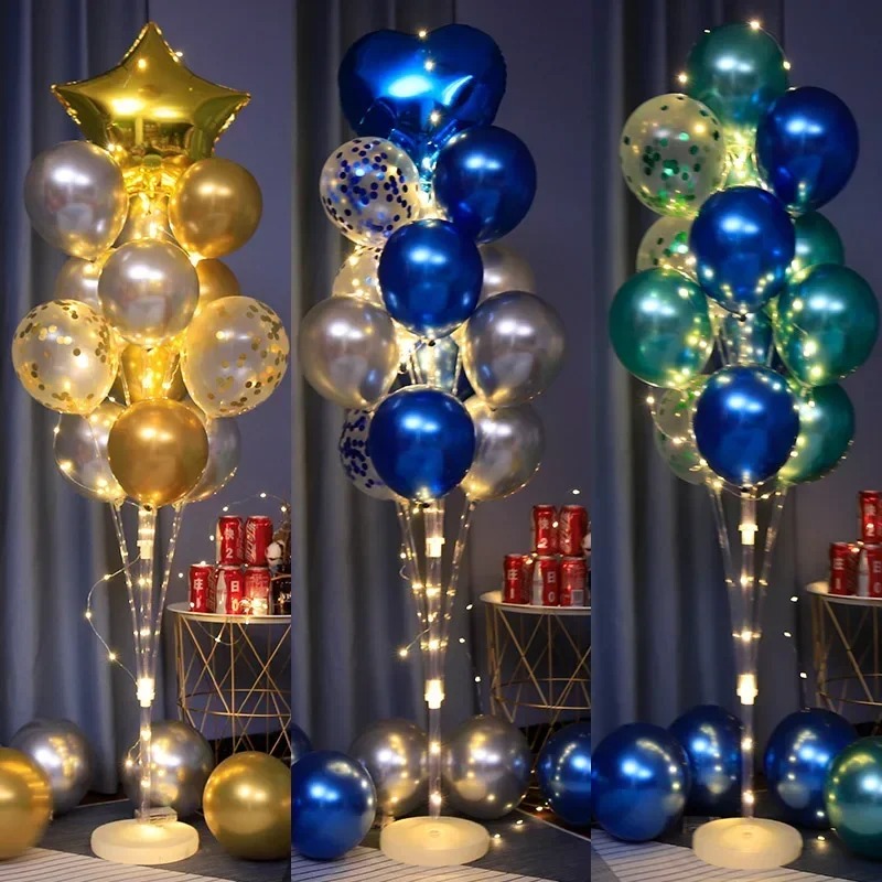 Set Trụ đèn Bong Bóng Trang Trí Siêu Bắt Mắt