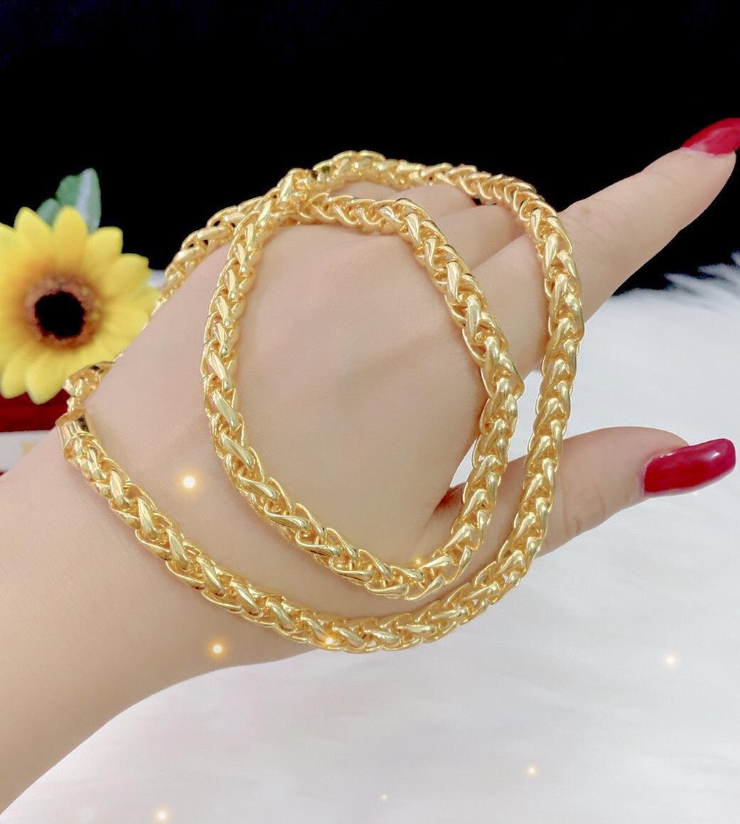 Dây chuyền nam bông dừa mạ 24k cao cấp EK661