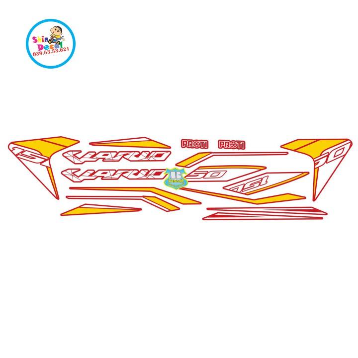 Tem rời vario 150 dán xe đỏ 7